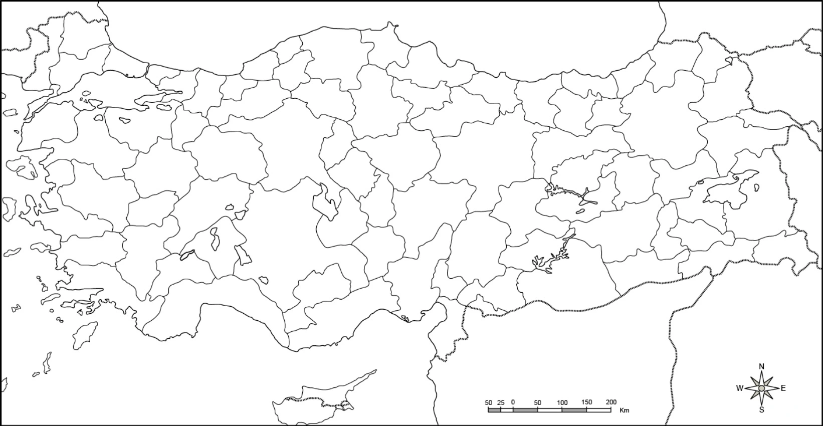 Türkiye Dilsiz Siyasi Haritası